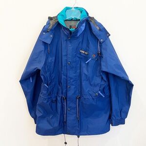 Vintage Duofold Ski Jacket Mens Extra Large Blue Goretex Vent a Layer Gorpcore